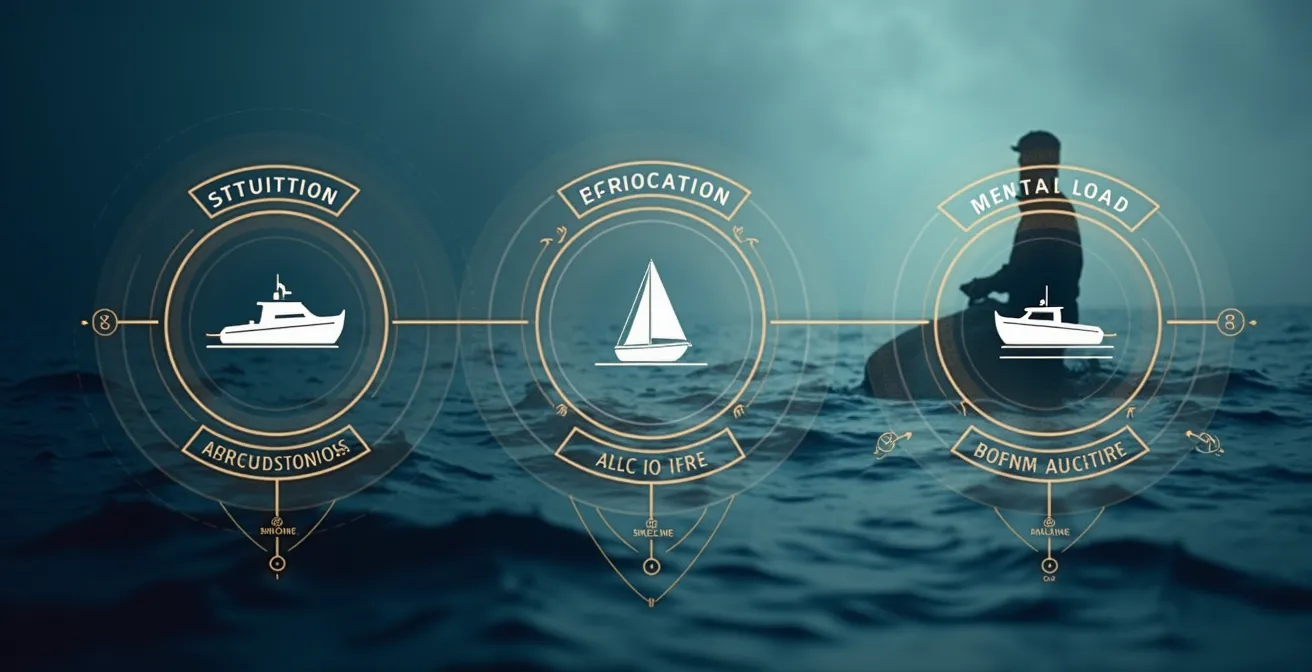 Représentation symbolique des concepts de conscience situationnelle, proprioception du bateau et gestion de la charge mentale en navigation